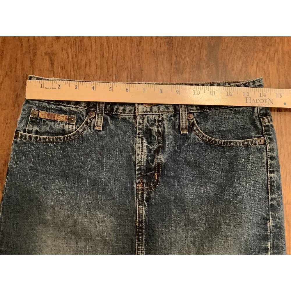 LEI Vintage Denim Jean Skirt Cotton Y2K Junior Size 3 - Picture 10 of 11